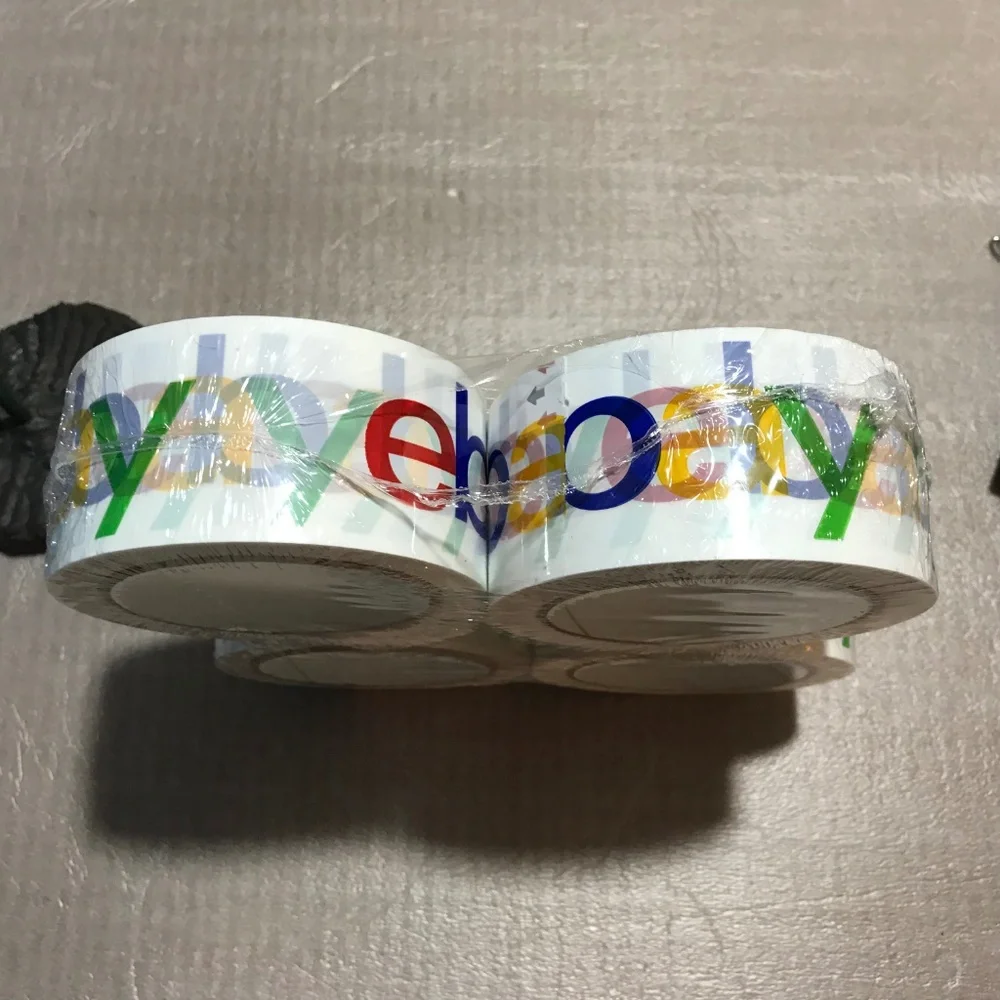 New 4 rolls ebay branded packaging tape 2